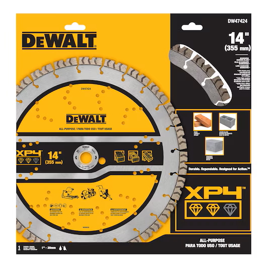 DEWALT 14" DW47424 XP4 All-Purpose Segmented Diamond Blade - Image 7