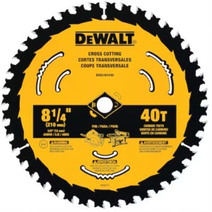DEWALT DWA181440 8 1/4" 40T Fine Circular Saw Blade