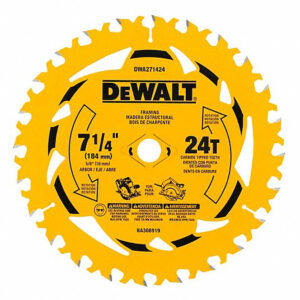 DEWALT DWA271424B10 7-1/4" 24T Framing Circular Saw Blade EACH/Bulk