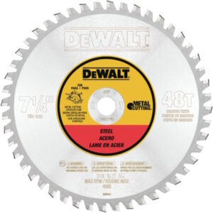 DEWALT DWA7766 7-1/4" 48T Ferrous Metal Cutting Saw Blade 5/8" Arb