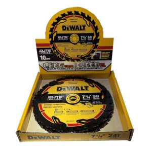 DEWALT DWAW71424B10 Elite Series 7-1/4" 24T Circular Saw Blade 10 PACK