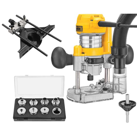 DEWALT DWP611PK 1.25 HP Max Torque Variable Speed Compact Router Combo Kit w/LED - Image 2