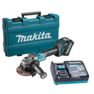 MAKITA 40V BL Grinder 5" Kit w/4Ah Battery, Charger, Slide Switch, w/Brake