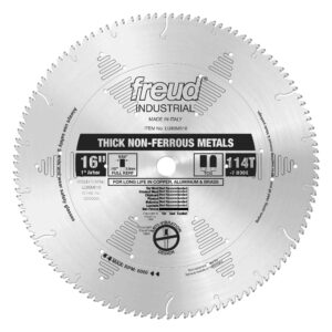 FREUD LU89M016 16" X 114T Thick Non-Ferrous Metal Blade