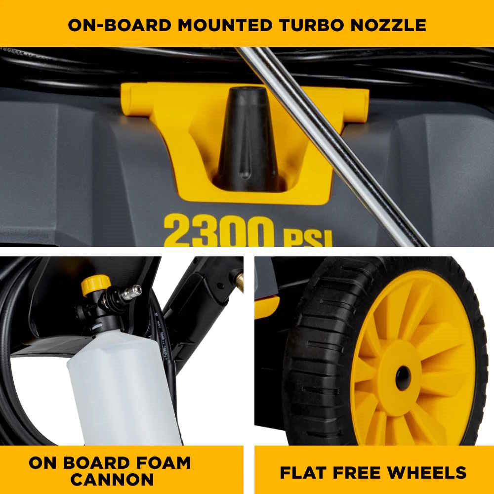 BE POWER P2314EN Pressure Washer ELEC 2300PSI 1.7GPM -2 IN 1 - Image 7