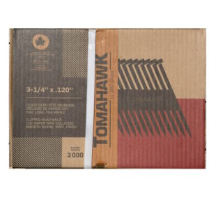 TOMAHAWK TH314 3-1/4" Smooth Taper Paper Strip Nails 3000/Box