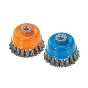 WALTER 13G304 3" Twisted Cup  Brush w/Ring 0.02Wire