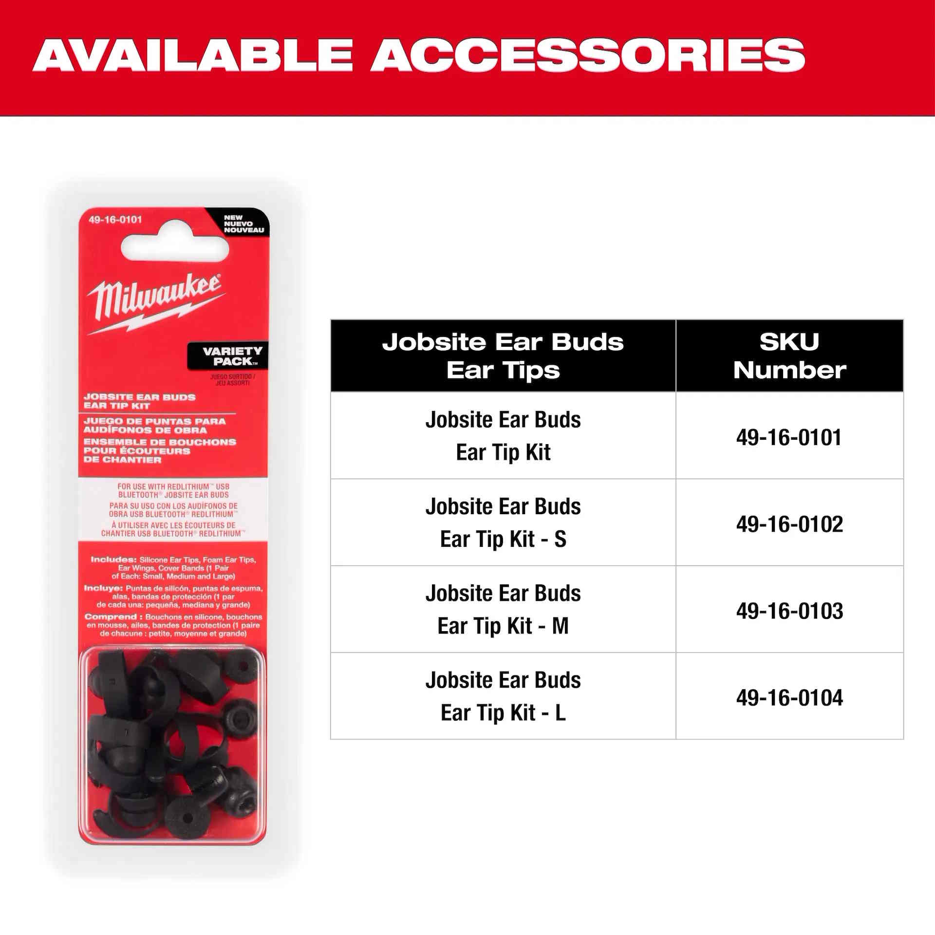 MILWAUKEE 2191-21 REDLITHIUM™ USB Bluetooth® Jobsite Ear Buds - Image 10