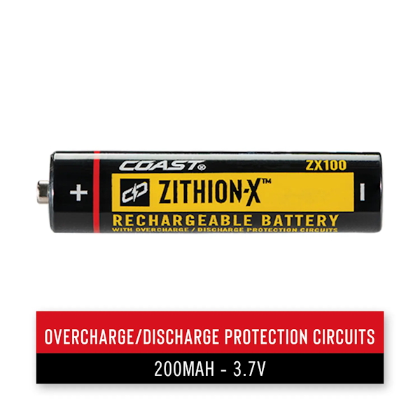 COAST 30496 ZX100 Zithion-X Rechargeable MicroUSB Battery CB - Image 3
