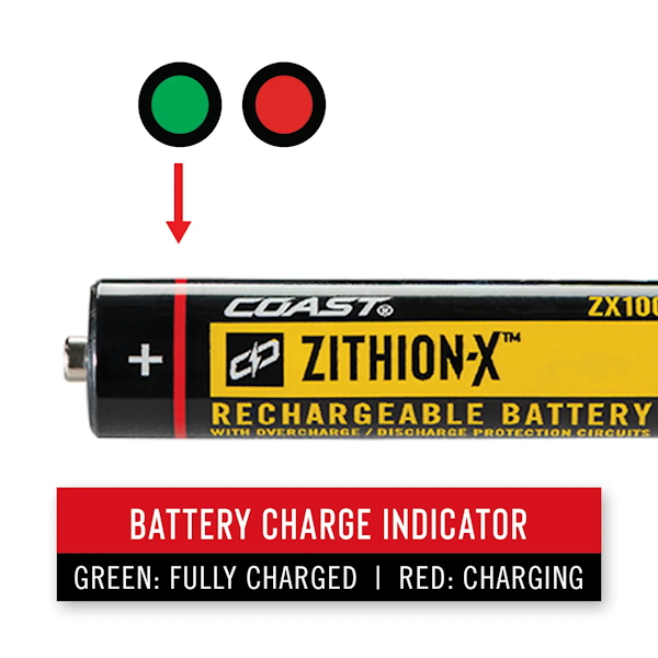 COAST 30496 ZX100 Zithion-X Rechargeable MicroUSB Battery CB - Image 4