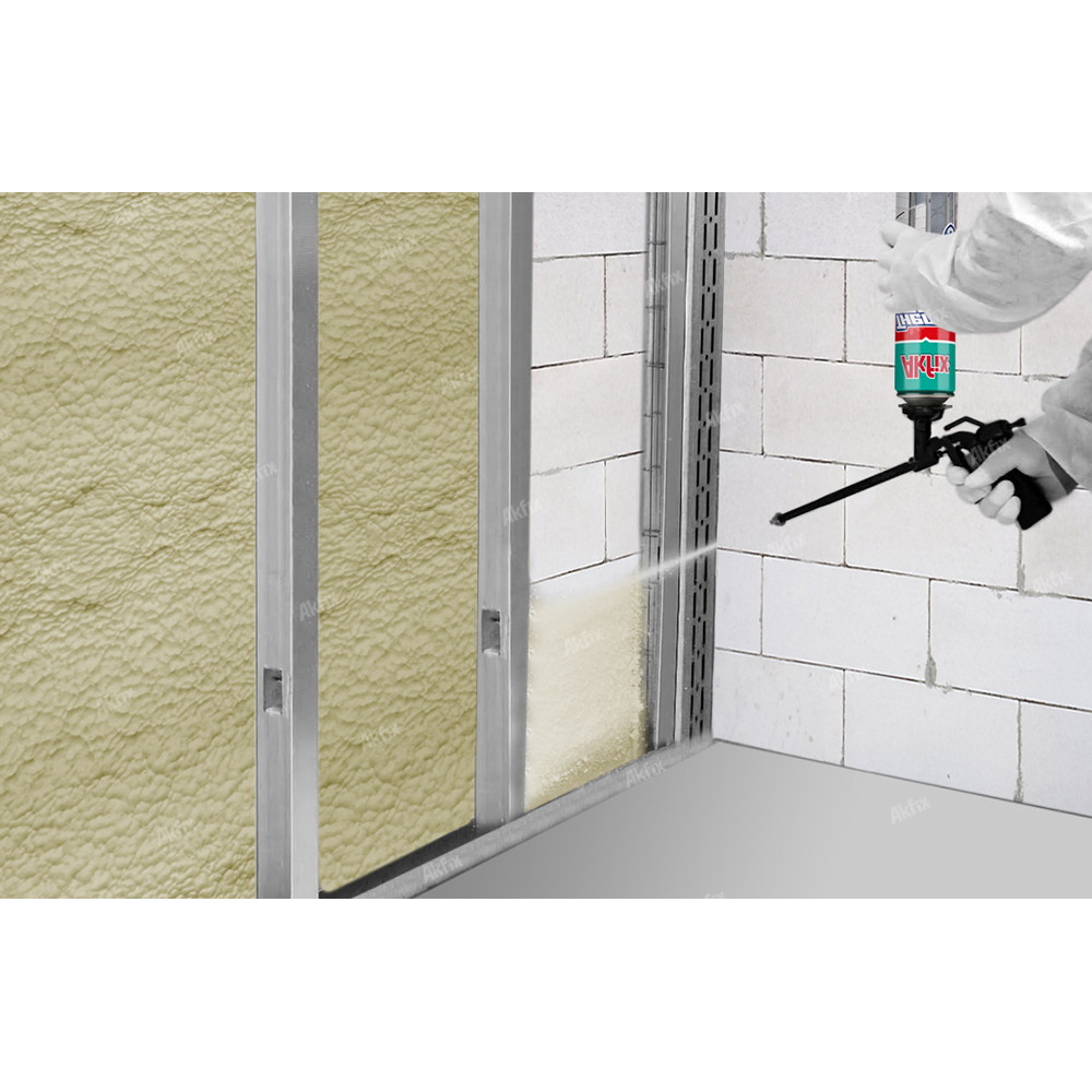 AKFIX AKF-TC930 Thermcoat Thermal & Acoustic Insulation Pu Spray Foam (Gun Use) - Image 4