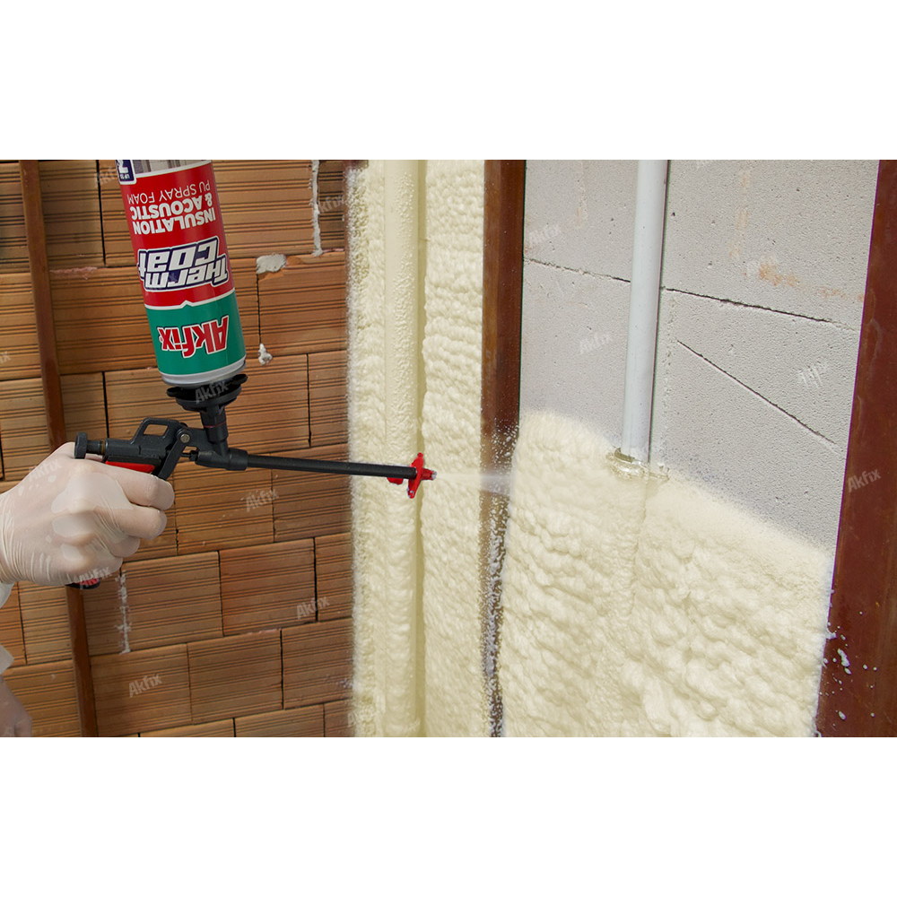 AKFIX AKF-TC930 Thermcoat Thermal & Acoustic Insulation Pu Spray Foam (Gun Use) - Image 9
