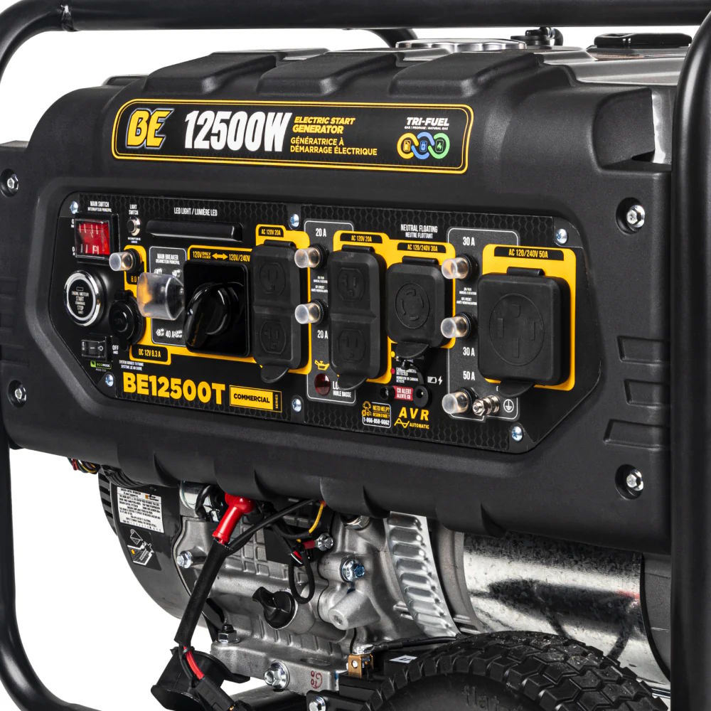 BE12500T Generator 12500W, Electric Start, 458cc Gas/Propane/Natural Gas - Image 6