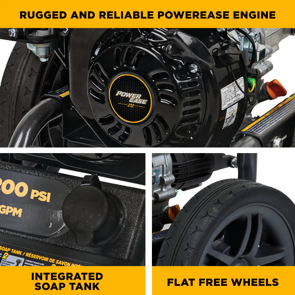 BE BE3475PX 3,400 PSI 2.5 GPM Cold Water Gas Pressure Washer - Image 7