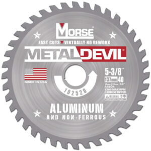 MK MORSE CSM53840FNFC Circular Saw Blade 5-3/8" Aluminum & Non Ferrous 40T