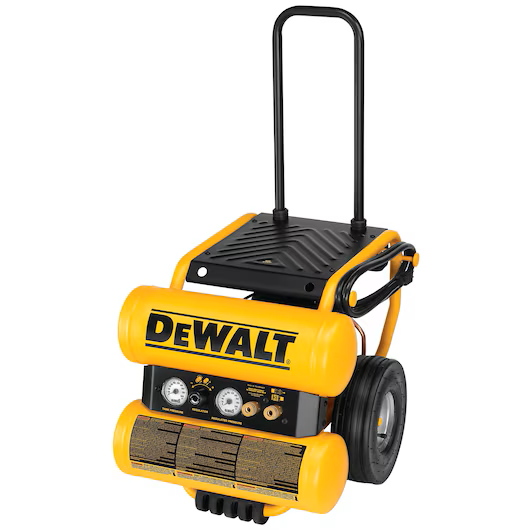 DEWALT D55154 1.1HP 4 Gallon Electric Wheeled Dolly-Style Air Compressor - Image 4