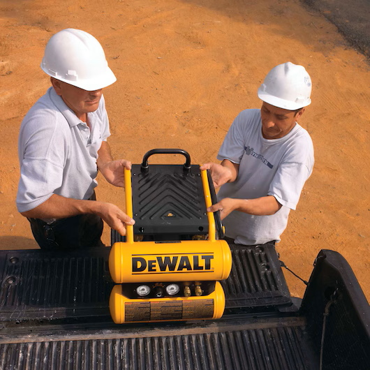 DEWALT D55154 1.1HP 4 Gallon Electric Wheeled Dolly-Style Air Compressor - Image 6