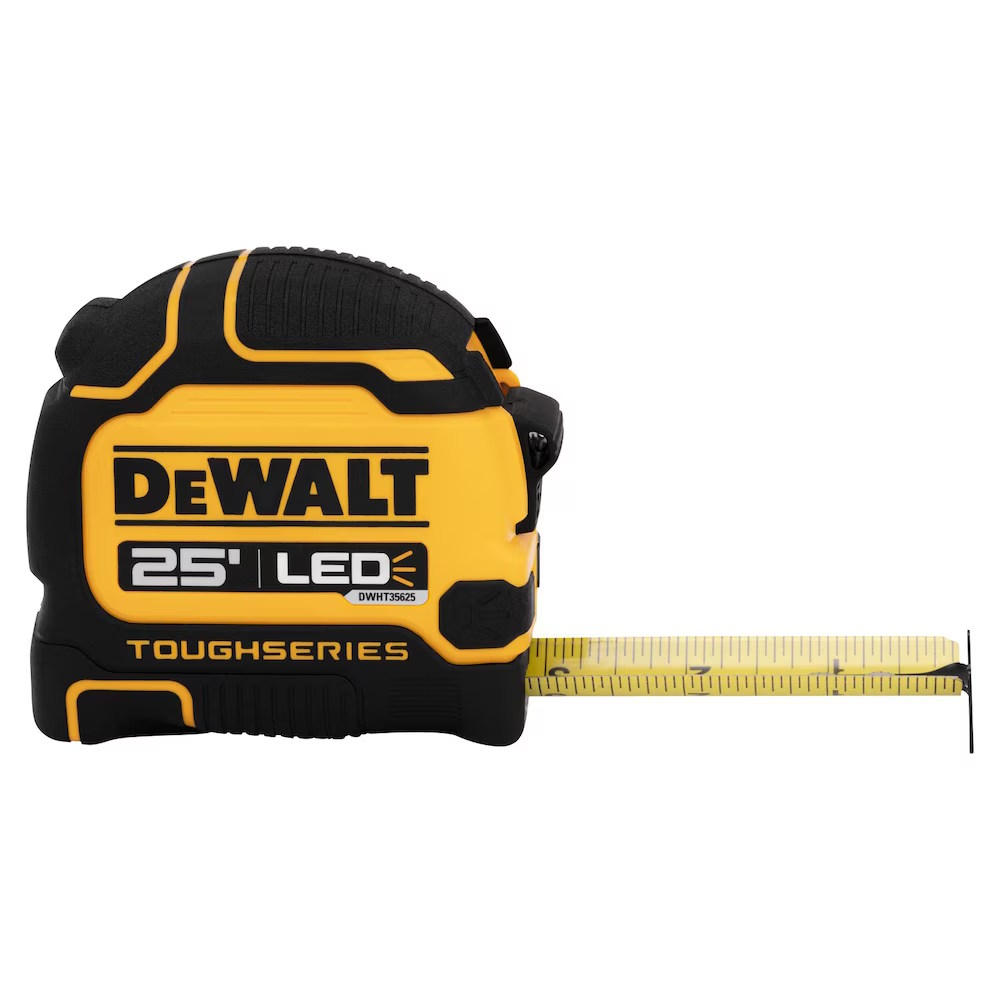 DEWALT DWHT35625S ToughSeries 25' Lighted Tape Measure - Image 4