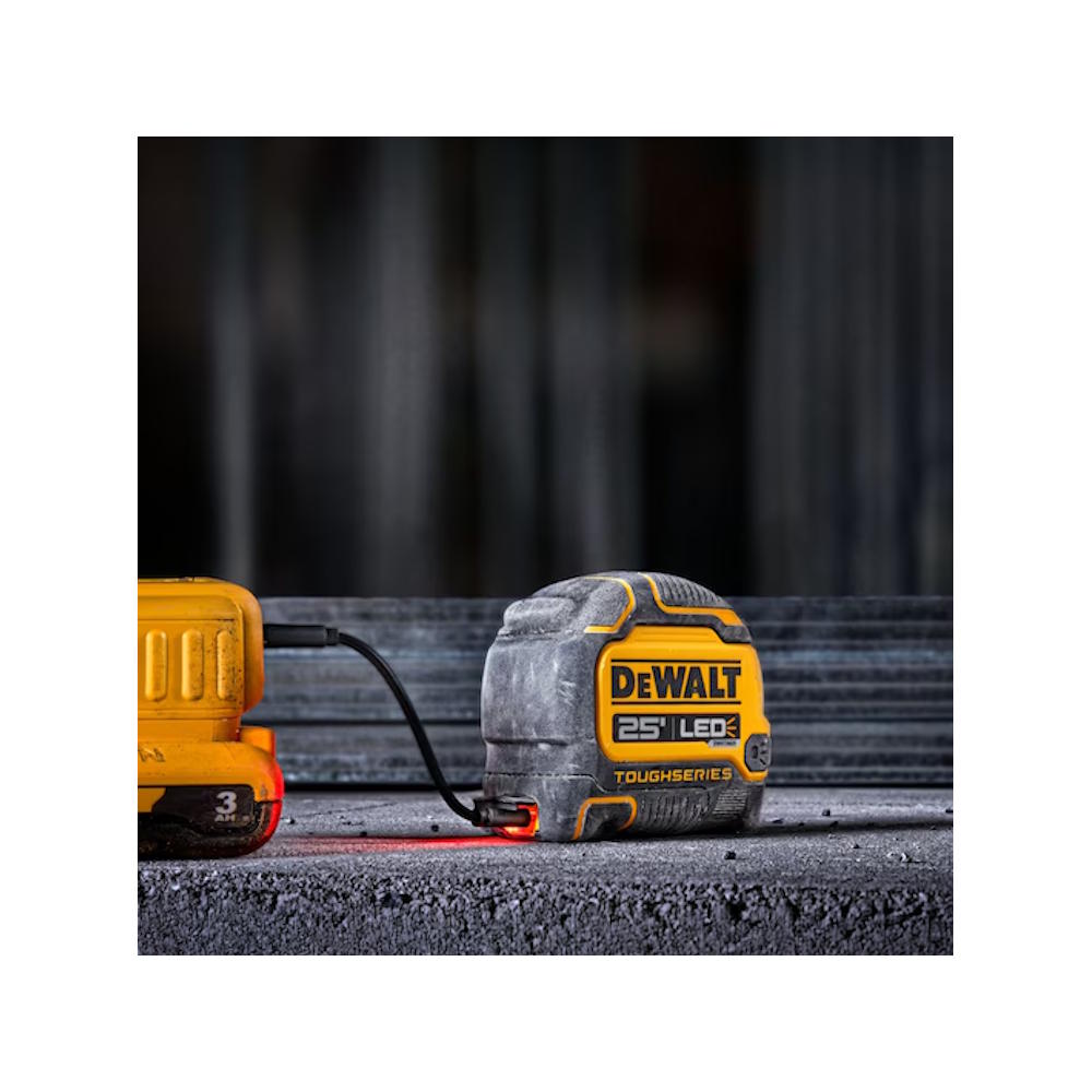 DEWALT DWHT35625S ToughSeries 25' Lighted Tape Measure - Image 6