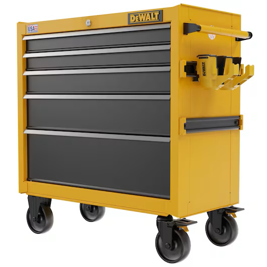 DEWALT DWST37052 - 37in 5-Drawer Wheeled Cabinet - Image 2