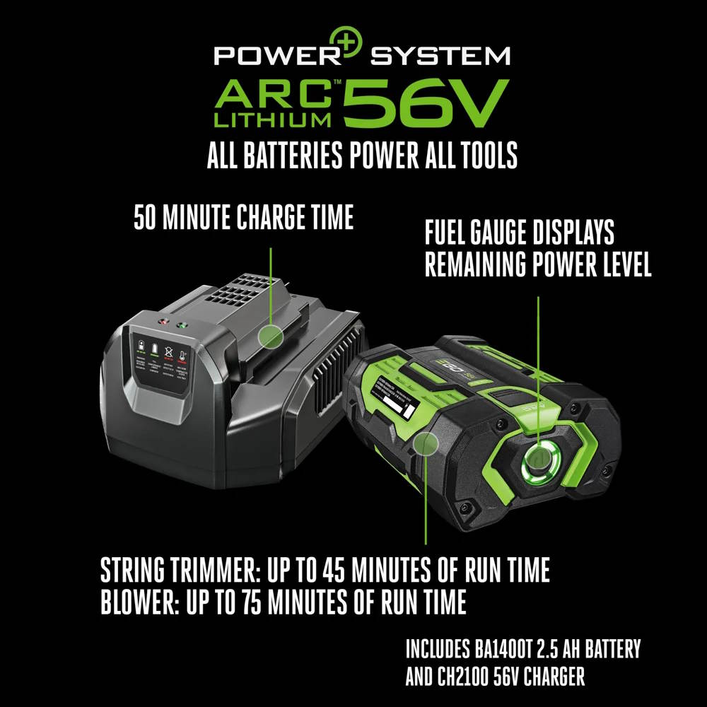 EGO ST6151LB Pow 15" String Trimmer w/Aluminum Teles. Shaft, Blower Combo Kit - Image 11