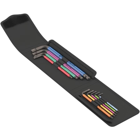 WERA WER-05022639001 950/9 SZ Multicolour L-key set, imperial 9PC Ball-end - Image 2
