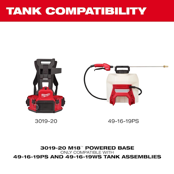 MIWAUKEE 3019-21PS M18 4 Gal Backpack Sprayer w/Switch Tank Kit - Image 7
