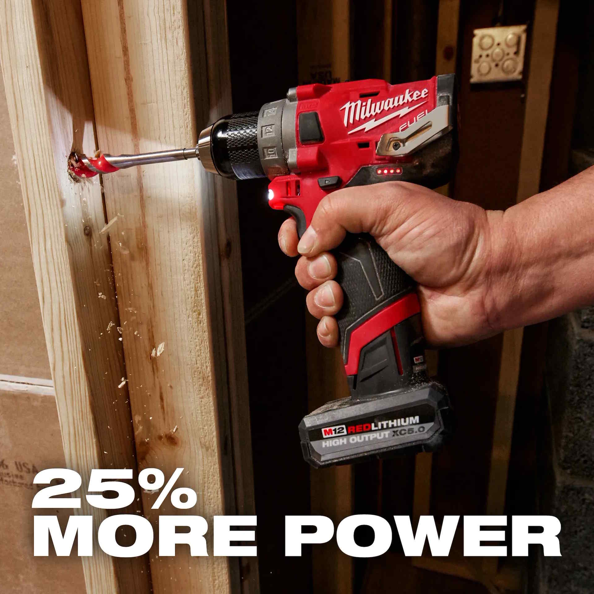 MILWAUKEE 48-11-2450 M12 REDLITHIUM™ HIGH OUTPUT™ XC5.0 Battery Pack - Image 6