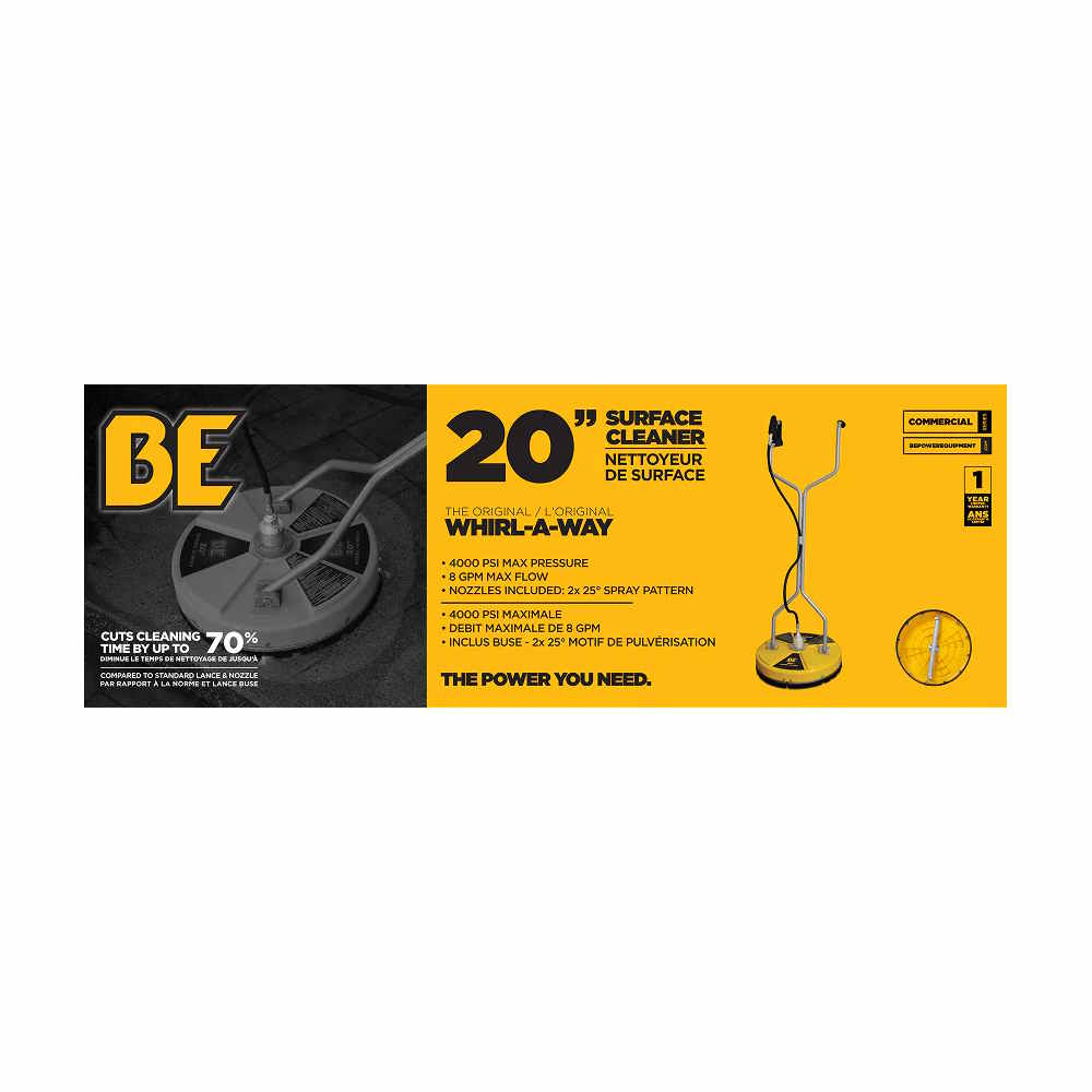 BE POWER 85.403.007 20" Yellow Whirl-A-Way - Image 3