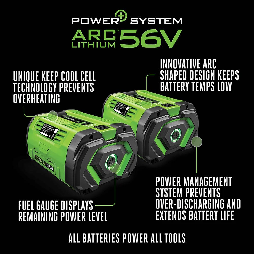 EGO BA6720T-2 56V Power+ 12.0Ah Battery 2PK w/Fuel Gauge - Image 3