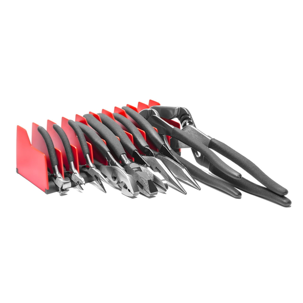 ERNST ER-5500 No-Slip 10 Tool Plier Organizer - Red/Black - Image 5