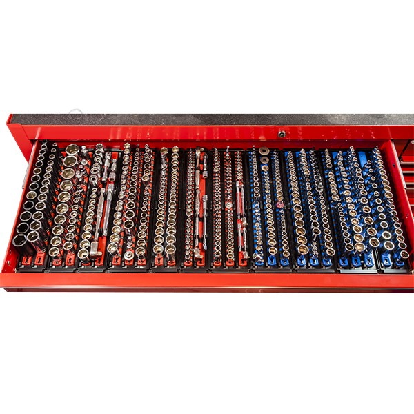 ERNST ER-8450 3 Rail Twist Lock Socket Boss 18" Red - 1/4" 3/8" & 1/2" - Image 8