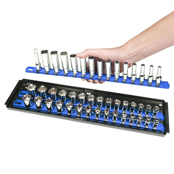 ERNST ER-8451 3 Rail Twist Lock Socket Boss 18" Blue - 1/4" 3/8" & 1/2" - Image 5