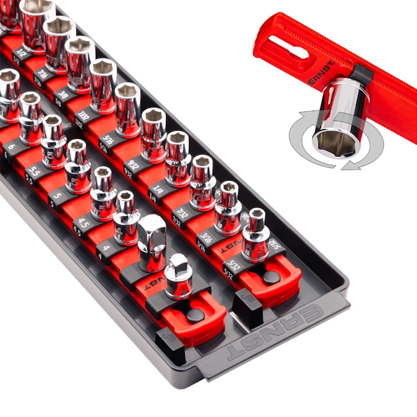 ERNST ER-8452 2 Rail Twist Lock Socket Boss 18" Red - 1/4" - Image 3
