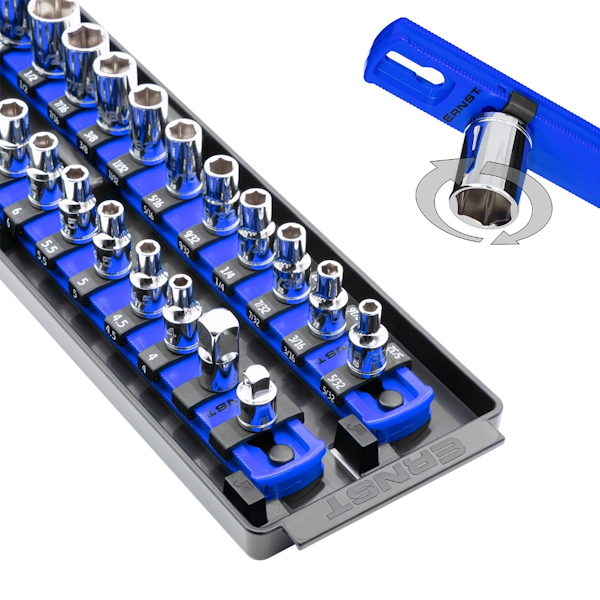 ERNST ER-8455 2 Rail Twist Lock Socket Boss 18" Blue - 1/4" - Image 3