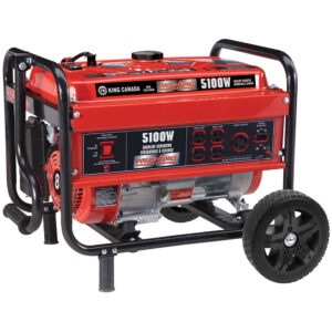 KING KCG-5100G 5100W Gas Generator With Wheel Kit