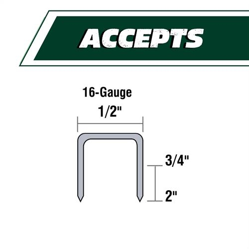 METABO HTP N5010A 2" 16 Gauge Standard 1/2" Crown Stapler - Image 2