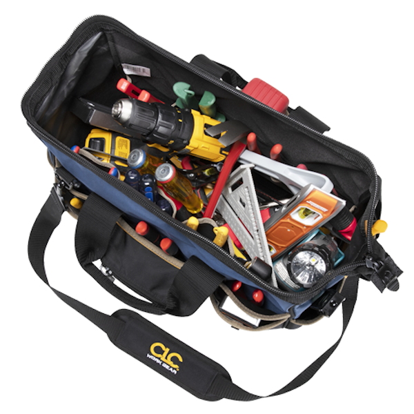 CLC PB1563 23 Pocket 16" Molded Base Big Mouth TOTE TOOL BAG - Image 2