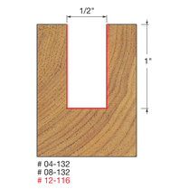 FREUD 04-132 1/2" Double Flute Straight Bit - Image 2