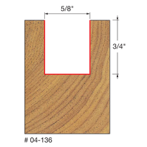 FREUD 04-136 5/8" Double Flute Straight Bit - Image 2