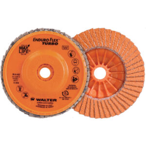 WALTER 06A512 5"x7/8" 36/60 Grit Flap Disc Enduro-Flex Turbo