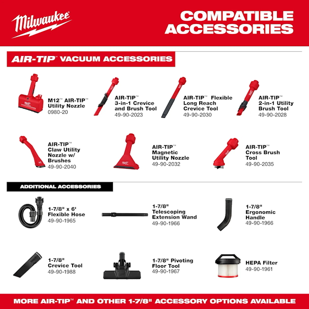 MILWAUKEE 0895-20 M18 FUEL™ 3-in-1 Backpack Vacuum - Image 10