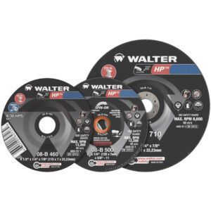 WALTER 08B510 5"x1/4"x7/8" HP Grinding Wheel