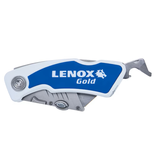LENOX 10771FLK1G Gold Folding Utility Knife Locking w/ Wire Stripper - Image 4