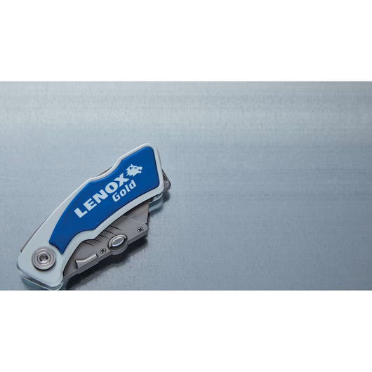 LENOX 10771FLK1G Gold Folding Utility Knife Locking w/ Wire Stripper - Image 5