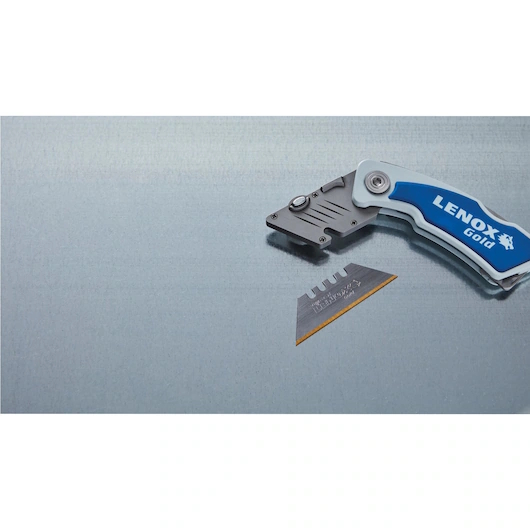 LENOX 10771FLK1G Gold Folding Utility Knife Locking w/ Wire Stripper - Image 6