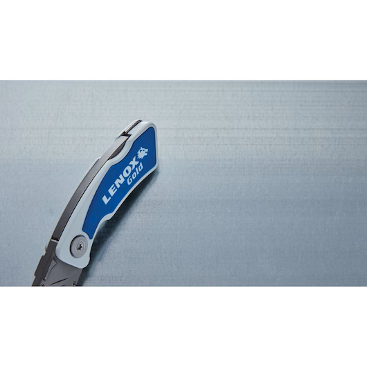 LENOX 10771FLK1G Gold Folding Utility Knife Locking w/ Wire Stripper - Image 8