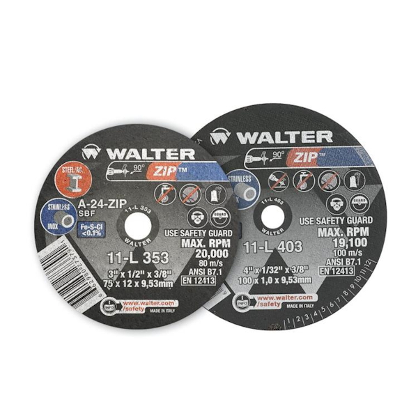 WALTER 11L417 4 x 1/16 x 3/8 ZIP Cut-Off Wheels