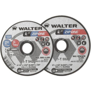 WALTER 11T542 Zip One 4-1/2"x1/32" Thin Steel Cutting Wheel