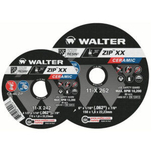 WALTER 11X252 5" x 1/16" x 7/8" T1 Zip+Xtra Cutoff Wheel